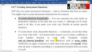 Web Developer: How to Create anonymous functions in PHP