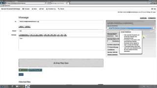Sending a document via Secure Document Exchange