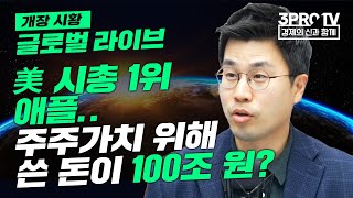 [글로벌 개장시황] 美 시총 1위 애플.. 주주가치 위해 쓴 돈이 100조 원? f.하나금융투자 전래훈 부장