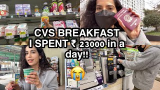🇰🇷CONVENIENCE STORE BREAKFAST *spent 23000 rupees in a day*