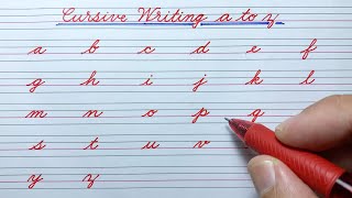 Cursive writing a to z | Cursive small letters abcd | Cursive abcd | Cursive handwriting practice