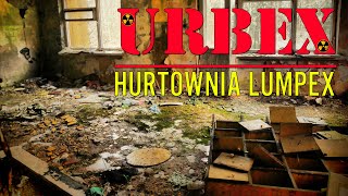 Stara opuszczona zniszczona hurtownia punkt dystrybucji używanych ciuchów szmaciarnia URBEX KAŁUSZYN