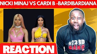 Nicki Minaj Vs Cardi B- Bardibarbiana Thotiana Remix Verse Breakdown  23rdmab Reaction