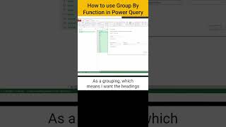 Power Query: Group By Function