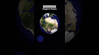 Continental Drifting : Pangea to Present time #shorts #earth #pangea #continental #drift #space