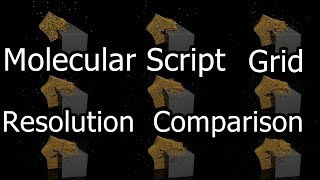 Molecular Script Grid Resolution Comparison #BlenderRookie