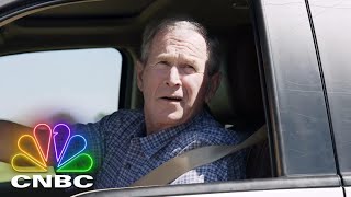 Former President George W. Bush Picks Jay Up In A 2013 Ford F150 King Ranch | Ja