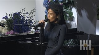 Jhené Aiko Performs At Nipsey Hussle's Memorial Service