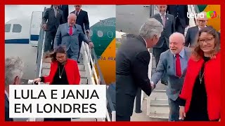 Lula desembarca na Inglaterra para coroação do rei Charles III