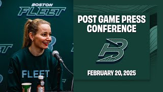 Feb.20, 2025 - BOS at OTT - Post Game Press Conference