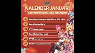 (🔴 LIVE)#ROX Welcome 2025 Kalender Event january !!!- Ragnarok X: Next Generation