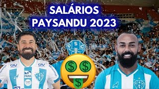 SALÁRIO JOGADORES PAYSANDU 2023.