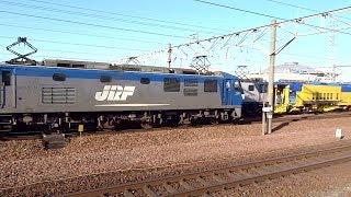 JR貨物 EF210-11 貨物列車 (1071レ 岡山区 桃太郎が代走) 笠寺駅到着 停車