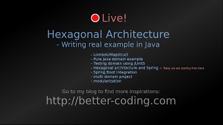 Hexagonal Architecture - Writing real domain example in Java & Spring #4