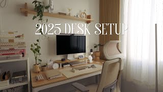 2025 Desk Setup Tour | cozy + productive ✨