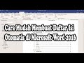 Cara Membuat Daftar Isi Secara Otomatis Ms  Word 2016