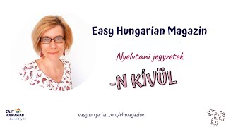 Nyelvtani jegyzetek röviden - kívül