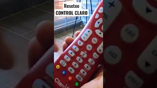 Como resetear el CONTROL CLARO / configuración y programación #claro