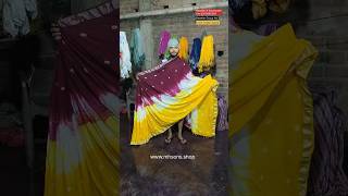 Maroon \u0026 yellow bandhini saree reseller grp avl wholesale rate #onlineshopping #tamilsarees #tiedye