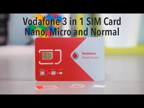 How to Insert a Vodafone 3 in 1 SIM Card - Nano, Micro and Normal How to Insert a Vodafone 3 in 1 SIM Card - Nano, Micro and Normal