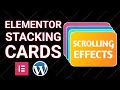 Elementor Stacking Cards | Scrolling Effect with WordPress Elementor #wordpress