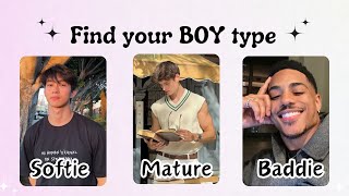 🦋🤍 Find your Boy Type (aesthetic quiz)