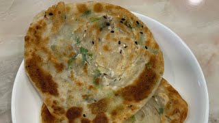 Spring onions pancake #葱油饼 no yeast no baking powder 无酵母无泡打粉