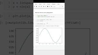 Draw sin and cos curve with python 🤯| Python Tutorial | #python #coding #shorts
