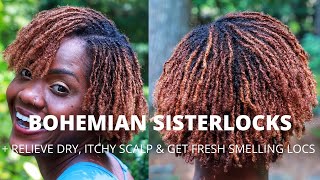 MAINTAINING NEW SISTERLOCKS OR MICROLOCS + Relieve dry, itchy scalp \u0026 make locs smell fresh