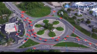 Vehicle speed tracking of drone traffic video from Cayman Islands - AI traffic analysis