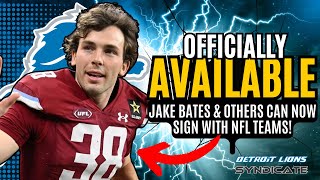 The Detroit Lions Can NOW LY SIGN Michigan Panthers K Jake Bates & Others!