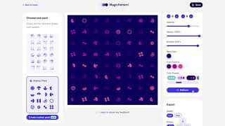 MagicPattern - The SVG background pattern generator 💫