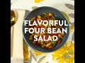 Flavorful Four Bean Salad with a Sweet Sensation