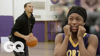 Steph Curry Plays HORSE with Unsuspecting High Schoolers | GQ Sports
