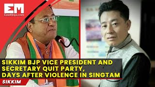 Big blow to BJP in Sikkim as Vice President and Secretary quit party