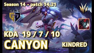 【EUWサーバー/C1】Gen.G Canyon キンドレッド(Kindred) VS スカーナー(Skarner) JG - Patch14.21 EUW Ranked【LoL】