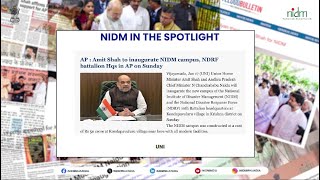 Hon’ble Union Home Minister Shri Amit Shah Inaugurated NIDM Southern Campus. NIDM in News Highlights