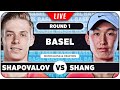 SHAPOVALOV vs SHANG • ATP Basel 2024 • LIVE Tennis Watchalong Stream