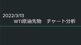 OPEC増産で原油急落か！？原油１５０ドルの可能性を探る！？バイデン政権の思惑は？WTI原油先物チャート分析　2022年3月13日時点