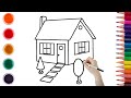 Drawing Home 🏡 for kids and beginners very simple| How to make Home 🏠 | XYZ Writing kids