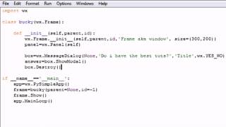 wxPython Programming Tutorial 4 Using Message Dialog YouTube