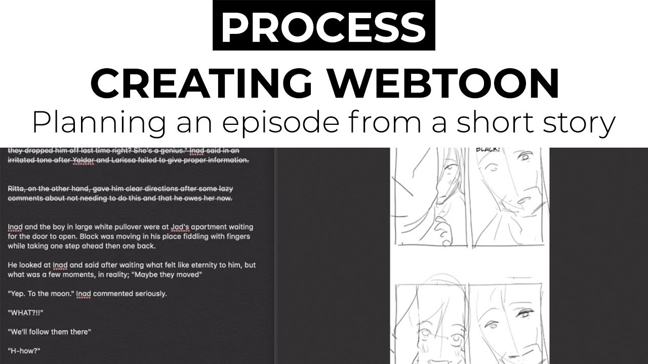 Creating Webtoon Planning An Episode From A Short Story Youtube