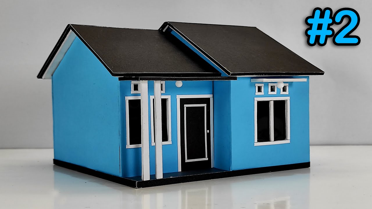 Simple Diy Miniature Cardboard House Youtube Simple Diy Miniature Cardboard House Youtube