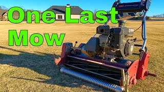 Mowing Dormant Bermuda Grass - Greensmaster 1600 Last Mow of the Year