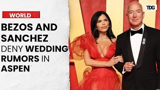 Jeff Bezos and Lauren Sanchez Deny $600M Wedding Rumors, Seen Holding Hands in Aspen