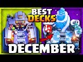 TOP 3 DECEMBER SEASON DECKS! NEW META DECKS CLASH ROYALE!