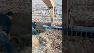 The process of using the correct equipment for lifting potatoes from the deep of the soil