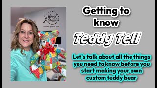 Meet Teddy Tell!!! Making custom handmade bears - Part 1 - by Gina Tell - Beginner Friendly