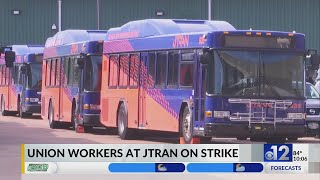 JTRAN union workers go on strike