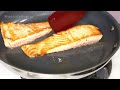 best😍pan seared salmon in tomato perilla sauce🐟costco buys easy great healthy dish香煎鮭魚佐番茄紫蘇醬 簡單健康太好吃